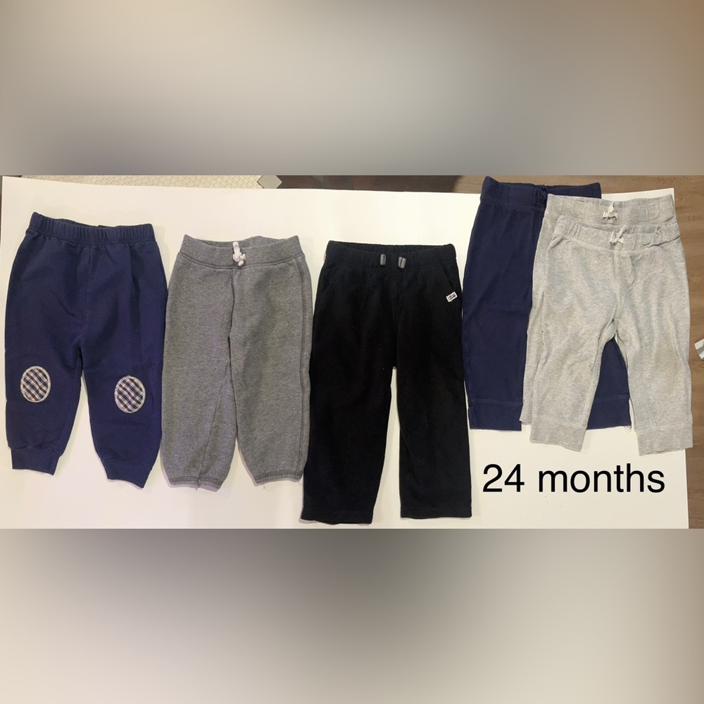 18 - 24 months toddler boy overall pajama onesie pant vest sweatshirt bundle